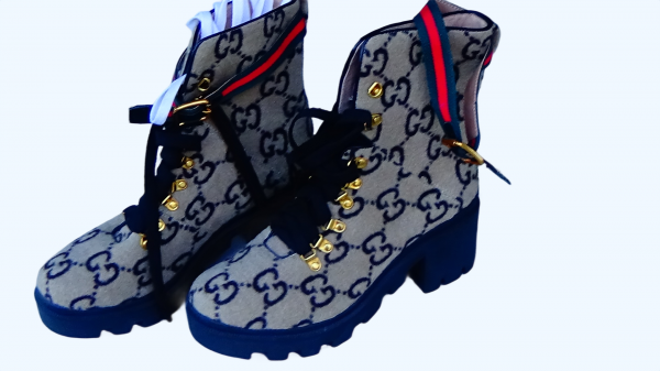 GUCCI monogram boots